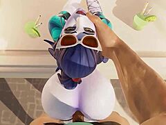 嘿，看Widowmaker法国度假巨屌猛捅大屁股欧式