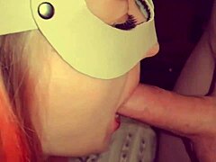Blowjob action leads to cumshot in mouth, swallowing every drop of hot cum from throbbing cock
