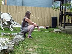 She Came Home Soaked, Ready for Hard Fucking with Her Husband