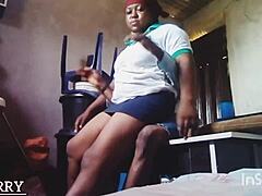 Tahiru, my neighbor, finally gets to taste my pussy today.