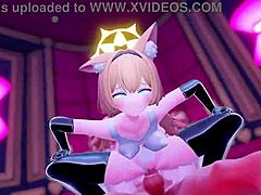 Marie and Hana race queen in intense action!