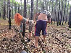 Hot Redhead Latina Teen Does Exhibitionism on Trail Ending in Outdoor Sex