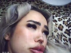 check out this wild behind the scenes porn shoot where maxxx loadz bangs azn blonde in doggystyle with glasses cam!