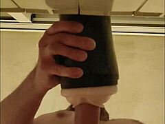 Fucking my fleshlight until it makes me tremble with orgasm