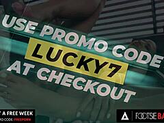 i'm romy indy, sexy ebony using my pretty feet to make my co-worker cum at the office