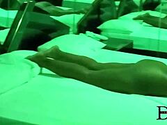 Ebony Amateur Couple Films Creampie Sextape With Big Tits And Big Ass In Mirror Room