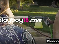 asian teen jade luv and her bubbly bffs tease in tiny bikinis