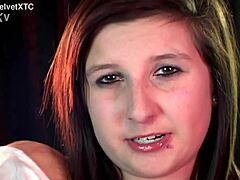 Watch this teen amateur in pov casting interview with dirty talk! Oh man, what a rookie head introduction!