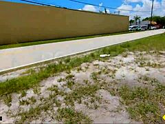 Thick blonde milf gets fucked hard by roadside assistance in outdoor pov action