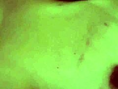 The BBW hotwife casually toys with her big boobs while inserting dildos deep into her chubby pussy for solo pleasure