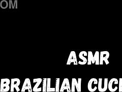 Brazilian couple in wet pussy cuckold sex