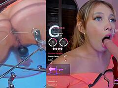 LATINA SLUT ENJOYS MACHINE SUCKING AND VIBRATOR THRUSTING IN HER TIGHT PUSSY