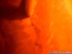 brunette indian babe strips clothes off slowly dancing naked with erotic moves in solo session