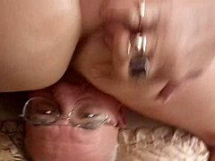 i feel so connected licking my mature wife's cunt in this real home video, her ass drives me wild