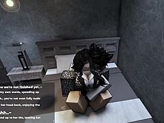 Roblox Office Girl Seduces Me for Intense Late-Night Ass Fucking