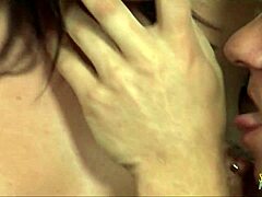 hottie with pierced nipples rides anal cowgirl and takes cumshot in mouth