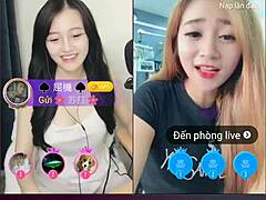 two cute girls go live on uplive, chatting casually and showing off their sexy korean vibes in webcam session