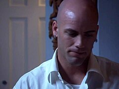 Hey, that bald guy is screwing this small-titted brunette babe in vintage style, right?