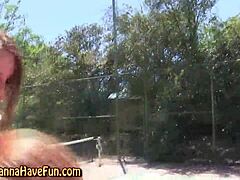 I love how this bendy real teen gets spanked hard at the outdoor party in high definition