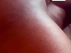 Amateur rides cock intensely in bedroom cowgirl position. Focus on untopping the dick action.