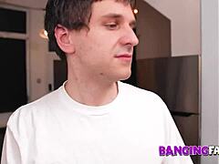 banging asian stepsis with tight pussy and petite body in rough interracial college sex session