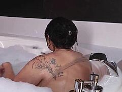 Why Would My Curvy Stepmom Agree To Jacuzzi Time Just For Some Steamy Office Lingerie Action And Flashing