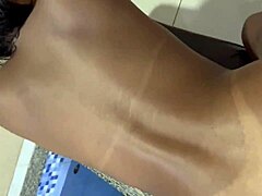 so this pretinha chick is all petite and skinny, getting that intense anal action in doggystyle from behind in the best amateur video ever