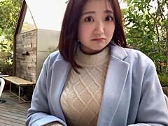 The busty h-cup lingerie saleswoman posts erotic promo videos in sexy bunny cosplay for slutty service fuck part1