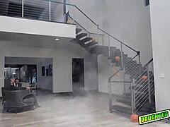 Dark Side Climb On The Bed And Fuck Each Others Teen Pussies With Riding Cowgirl And Licking