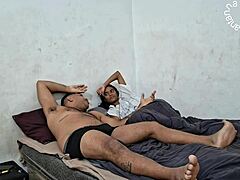 Morning coffee routine in the kitchen