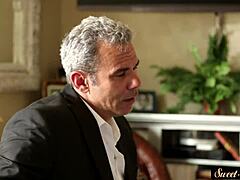 petite stepdaughter experiences taboo fantasy. she gets jizzed on her pussy in erotic spooning