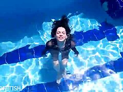 I Feel So Sensual in My Latex Body Underwater as Jessica Bunny, Exploring the Pool's Depths with My Submissive Vibes