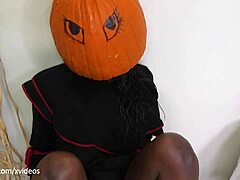 you're eating halloween candy straight from my ass? noemie bilas asks in rough anal creampie domination with atm humiliation
