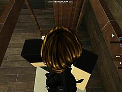 Roblox emo chick experiences intense action on bed part 2