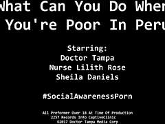 struggling in peru leads to unexpected choices for busty latina nurse sheila daniels