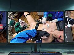 Whoa, check out Dr Tampa giving Lotus Lain her Tampa University physical with gloves and spreading 😏