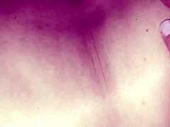 Wife pegs lover with sensual ball licking for quick cumshot