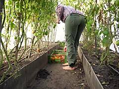 Squashing Tomatoes Barefoot in the Dirt for Relaxing ASMR Experience