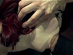 Redhead Endures Intense Bound Spanking And Deep Mouth Fucking From Her Dominant Master In Strict Rope Bondage.