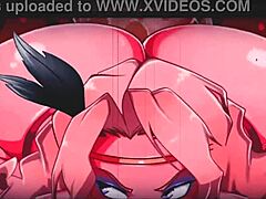 毛茸兽与漫画风格动画色情视频混剪