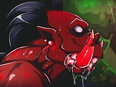 毛茸兽与漫画风格动画色情视频混剪