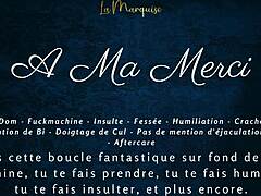 European femdom delivers French dirty talk in jerk off instructions audio. ASMR style commands put you at her mercy with intense guidance.