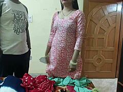 In a steamy roleplay, the stepmom gets convinced to join as girlfriend while her boyfriend pounds her big ass hard