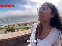 This Peruvian milf confesses her love for recording outdoor creampie sex. She rides big cock in public with licking and doggystyle.