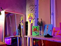 Stunning girl uses dildo and vibrator to reach intense orgasm 😍