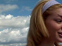 ally ann starts as the cutest cocksucker in fishnets and lingerie. she rides big cock in cowgirl with anal fingering and gaping.