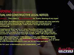 Petite hot Olyssia and kinky cutie Ryann lick their shaved twats and share a cock in domination play