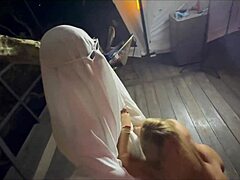 oh shit this big cock ghost is fucking my big tits and ass outdoors and cums in my mouth karen sleent... wild