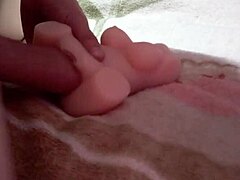 The guy cums hard inside his stepmom after rough anal 