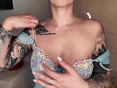 Horny Redhead In Latex Tempts With Big Tits And Sexy Ass For Free Texts